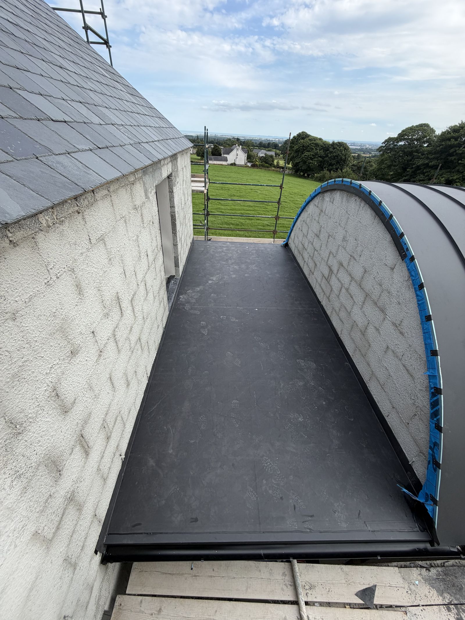 EPDM to a Curved Barrel Roof, Co. Armagh
