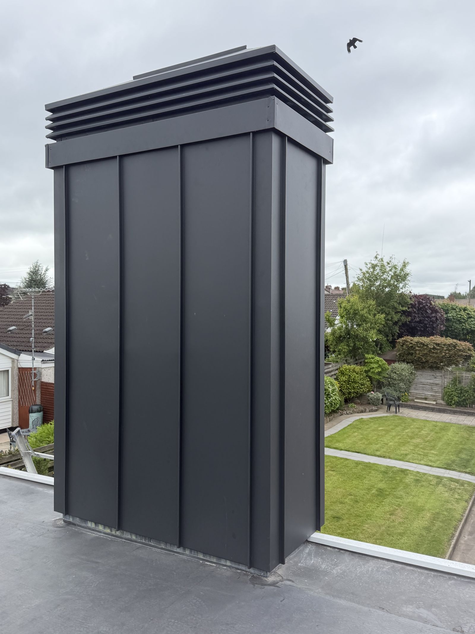 Standing Seam Clad Flue, Co. Armagh