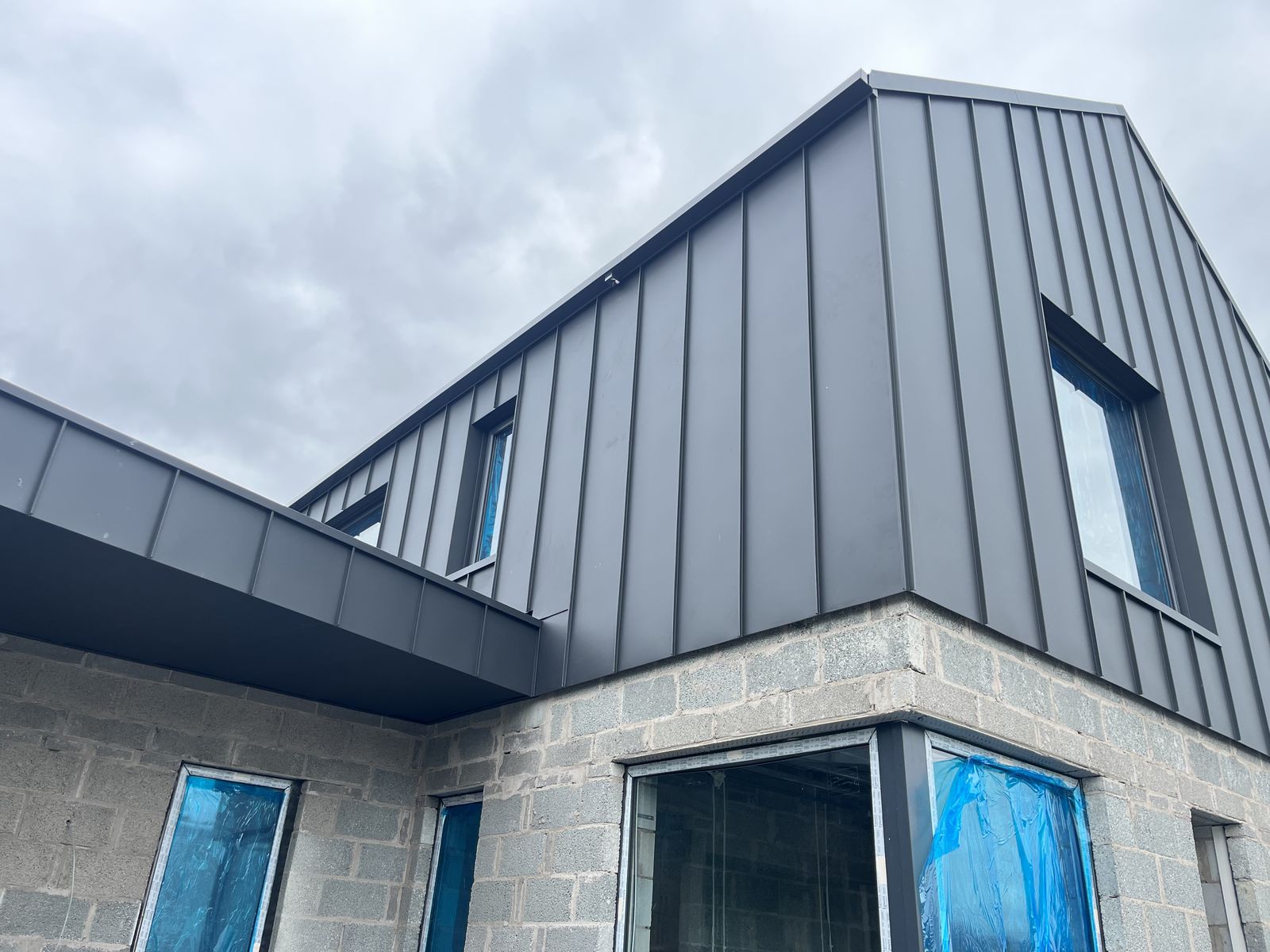 Kalzip standing seam cladding